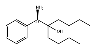 (R) -5-(氨基(苯基)甲基)壬-5-醇 结构式