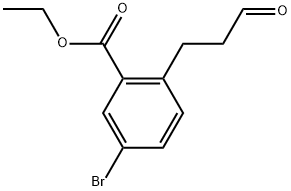 Ethyl 5-bromo-2-(3-oxopropyl)benzoate