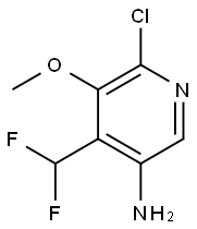 6-氯-4-(二氟甲基)-5-甲氧基吡啶-3-胺 结构式