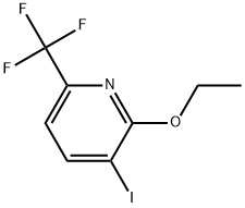 2-Ethoxy-3-iodo-6-(trifluoromethyl)pyridine 结构式