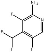 4-(二氟甲基)-3,5-二氟吡啶-2-胺 结构式