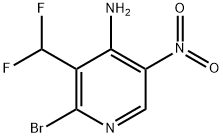 4-Amino-2-bromo-3-(difluoromethyl)-5-nitropyridine 结构式