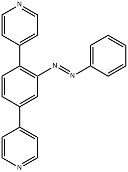 (E)-4,4'-(2-(苯基偶氮基)-1,4-亚苯基)二吡啶 结构式