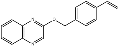 2-[(4-乙烯基苯基)甲氧基]喹喔啉 结构式