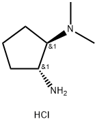 (1R,2R)-N1,N1-二甲基环戊烷-1,2-二胺二盐酸盐 结构式