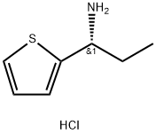 (R)-1-(噻吩-2-基)丙-1-胺盐酸盐 结构式