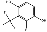 2-Fluoro-3-(trifluoromethyl)-1,4-benzenediol 结构式