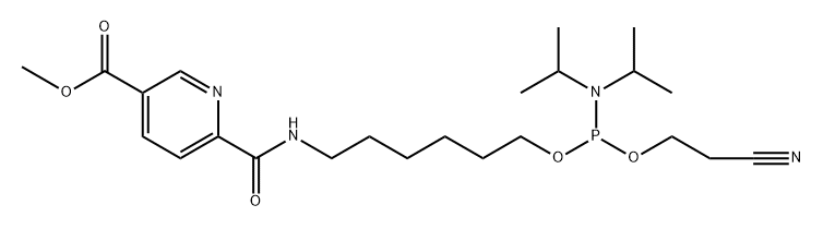 5'-Niacin-C6-CE phosphoramidite 结构式