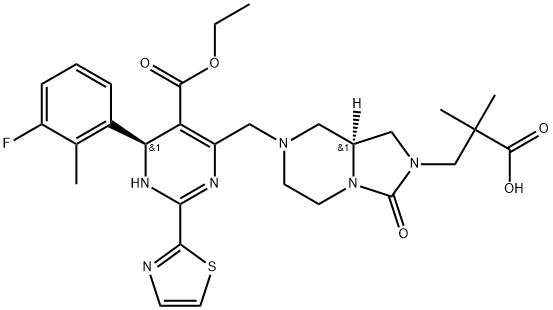 化合物 LINVENCORVIR 结构式