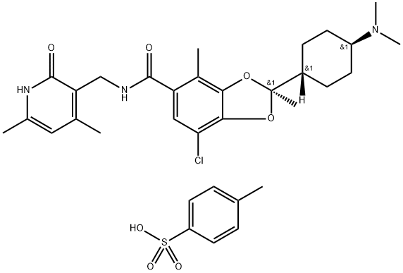 VALEMETOSTAT TOSYLATE 结构式