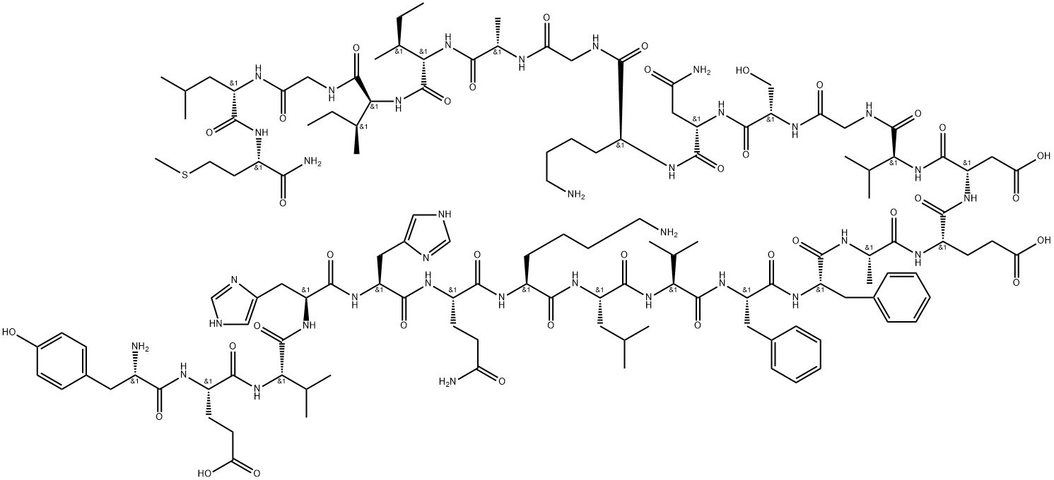 β-Amyloid (10-35), amide 结构式