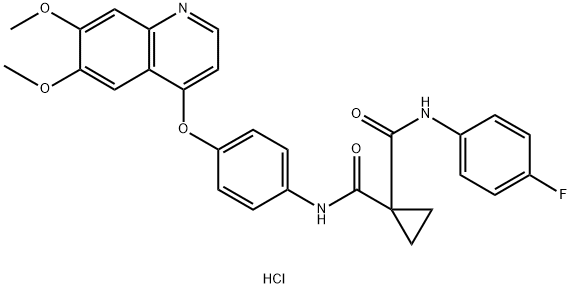 盐酸卡博替尼 结构式