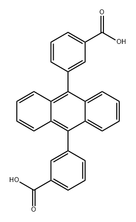 3,3'-(ANTHRACENE-9,10-DIYL)DIBENZOIC ACID 结构式