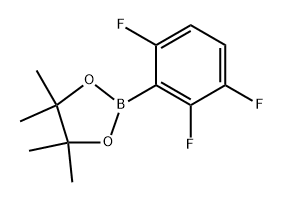 4,4,5,5-TETRAMETHYL-2-(2,3,6-TRIFLUOROPHENYL)-1,3,2-DIOXA 结构式