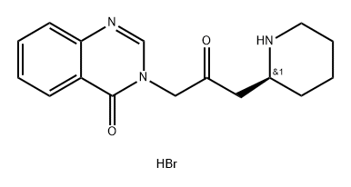 (+)-Deoxyfebrifugine Dihydrobromide 结构式