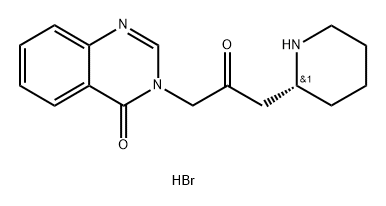 (+)-Deoxyfebrifugine Dihydrobromide 结构式