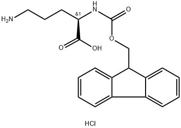 Fmoc-D-Orn-OH.HCl 结构式