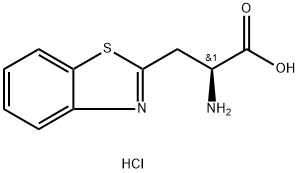 (S)-2-氨基-3-(苯并[D]噻唑-2-基)丙酸盐酸盐 结构式