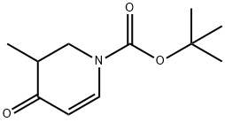 3-Methyl-4-oxo-3,4-dihydro-2H-pyridine-1-carboxylic acid tert-butyl ester 结构式
