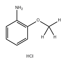 2-(三氘代甲氧基)苯胺盐酸盐 结构式