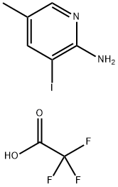 3-Iodo-5-methyl-pyridin-2-ylamine trifluoroacetate 结构式