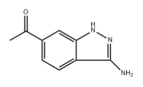 1-(3-amino-1H-indazol-6-yl)ethan-1-one 结构式