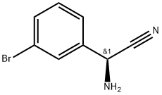 (S)-2-amino-2-(3-bromophenyl)acetonitrile 结构式