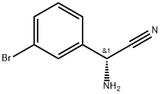 (R)-2-amino-2-(3-bromophenyl)acetonitrile 结构式