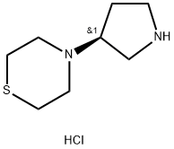 (S)-4-(吡咯烷-3-基)硫代吗啉二盐酸盐 结构式