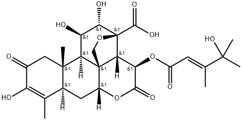 鸦胆子素C 结构式