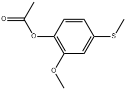Phenol, 2-methoxy-4-(methylthio)-, 1-acetate 结构式