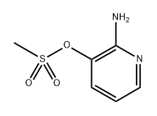 2-氨基-3-吡啶醇甲磺酸酯 结构式