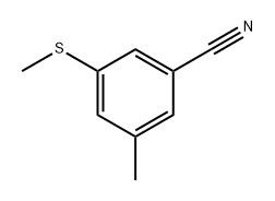 3-methyl-5-(methylthio)benzonitrile 结构式