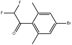 1-(4-bromo-2,6-dimethylphenyl)-2,2-difluoroethanone 结构式