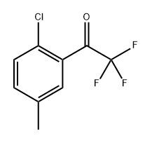 1-(2-chloro-5-methylphenyl)-2,2,2-trifluoroethanone 结构式