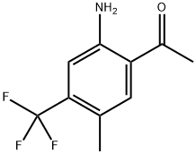 1-(2-氨基-5-甲基-4-(三氟甲基)苯基)乙-1-酮 结构式