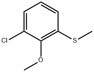 (3-Chloro-2-methoxyphenyl)(methyl)sulfane 结构式