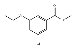 methyl 3-chloro-5-(ethylthio)benzoate 结构式