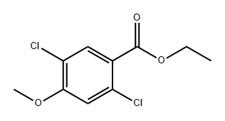 Ethyl 2,5-dichloro-4-methoxybenzoate 结构式