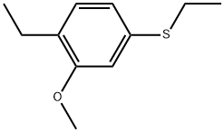 1-Ethyl-4-(ethylthio)-2-methoxybenzene 结构式