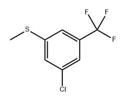 (3-chloro-5-(trifluoromethyl)phenyl)(methyl)sulfane 结构式