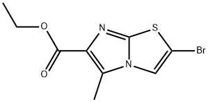 ethyl 2-bromo-5-methylimidazo[2,1-b]thiazole-6-carboxylate 结构式