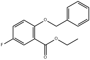 Ethyl 2-(benzyloxy)-5-fluorobenzoate 结构式