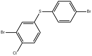 2-Bromo-4-[(4-bromophenyl)thio]-1-chlorobenzene 结构式