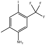 4-碘-2-甲基-5-(三氟甲基)苯胺 结构式