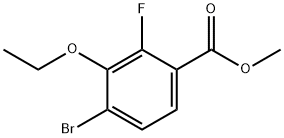 methyl 4-bromo-3-ethoxy-2-fluorobenzoate 结构式