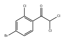 1-(4-bromo-2-chlorophenyl)-2,2-dichloroethanone 结构式