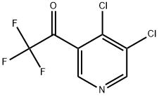 1-(4,5-二氯-3-吡啶基)-2,2,2-三氟乙酮 结构式