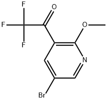 1-(5-Bromo-2-methoxypyridin-3-yl)-2,2,2-trifluoroethanone 结构式