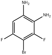 4-溴-3,5-二氟苯-1,2-二胺 结构式